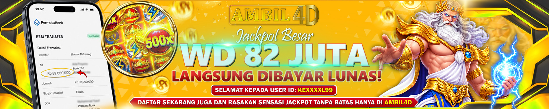 JACKPOT 82 JUTA AMBIL4D